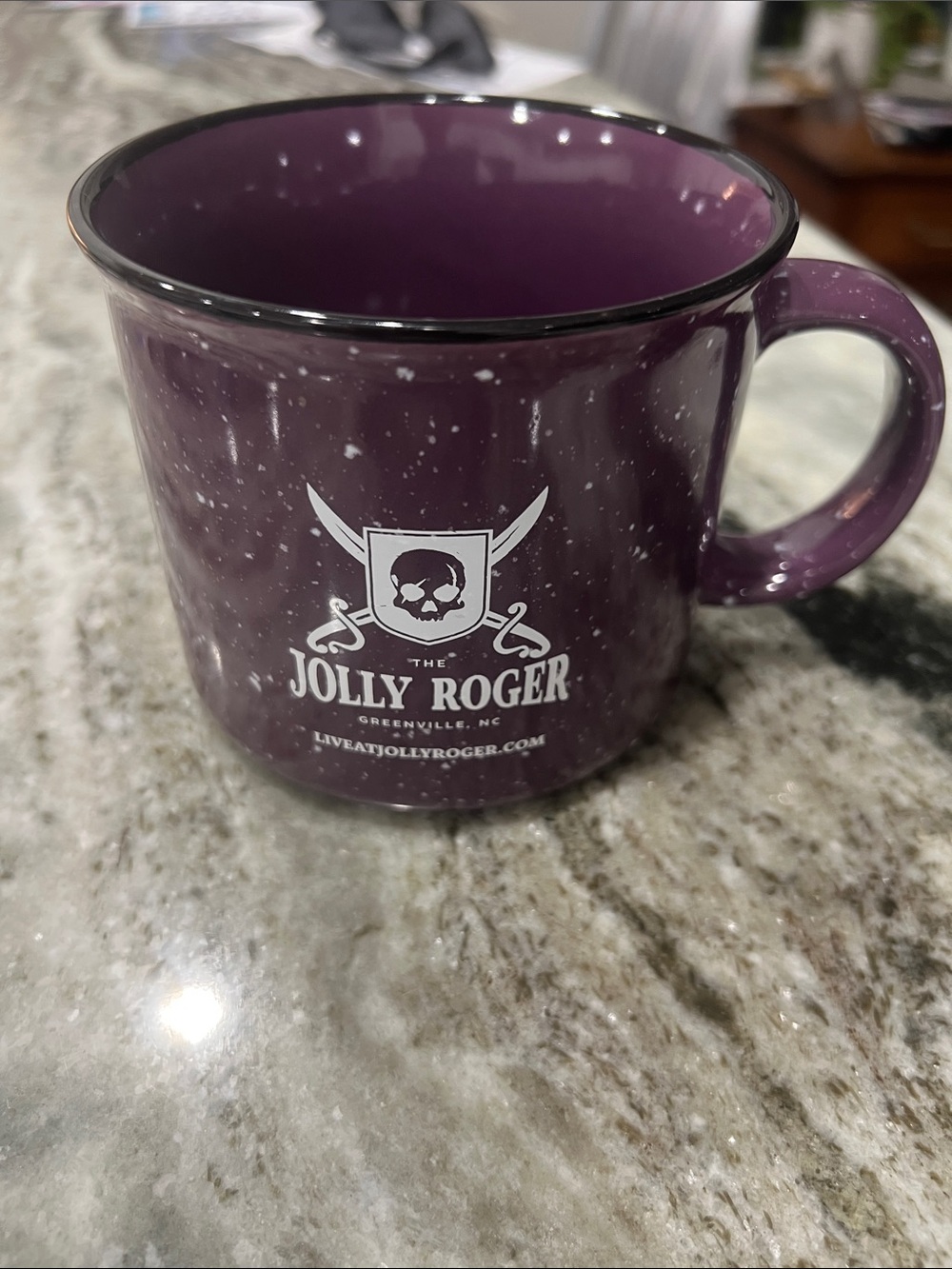 Purple Speckled Ceramic Mug